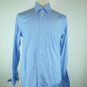 D'AVENZA Italy cotton shirt..size 15 french cuffs M